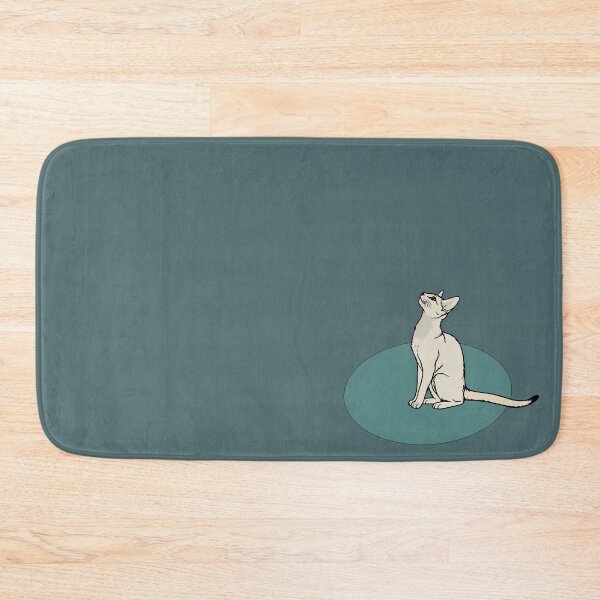 Item preview, Elegant Sitting Oriental Shorthair Cat - Minimalist Feline Illustration designed and sold by Caterina@.