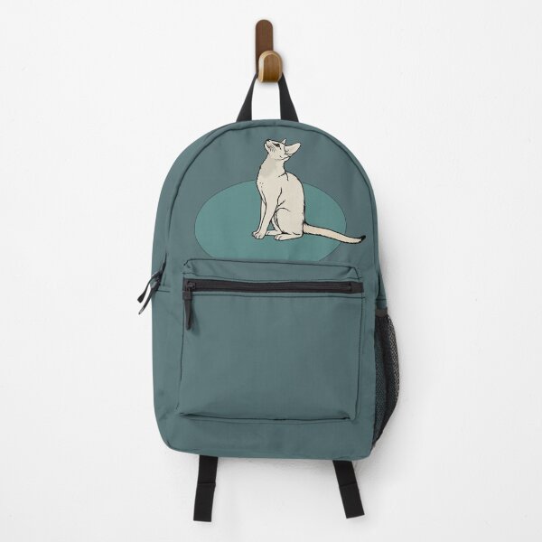 Item preview, Elegant Sitting Oriental Shorthair Cat - Minimalist Feline Illustration designed and sold by Caterina@.