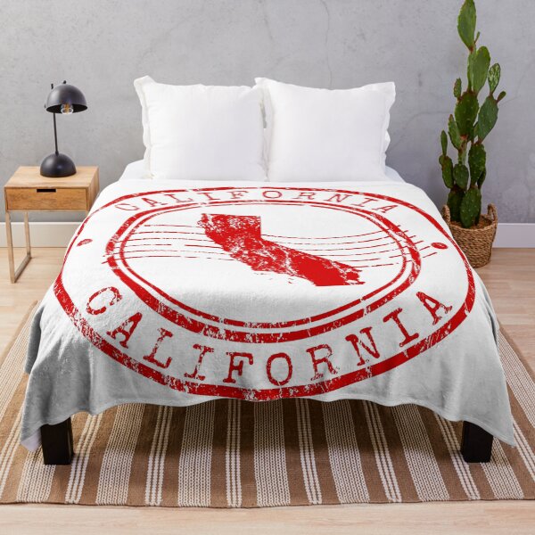 Item preview, California State Map Vintage Red Rubber Stamp designed and sold by chaaval.