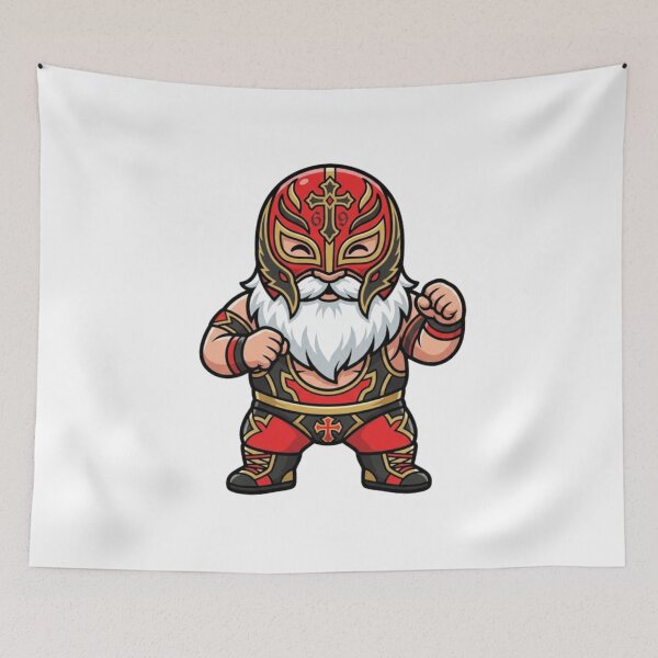Item preview, Furious Rey Mysterio Garden Gnome designed and sold by Bad-Decisions-Designs.