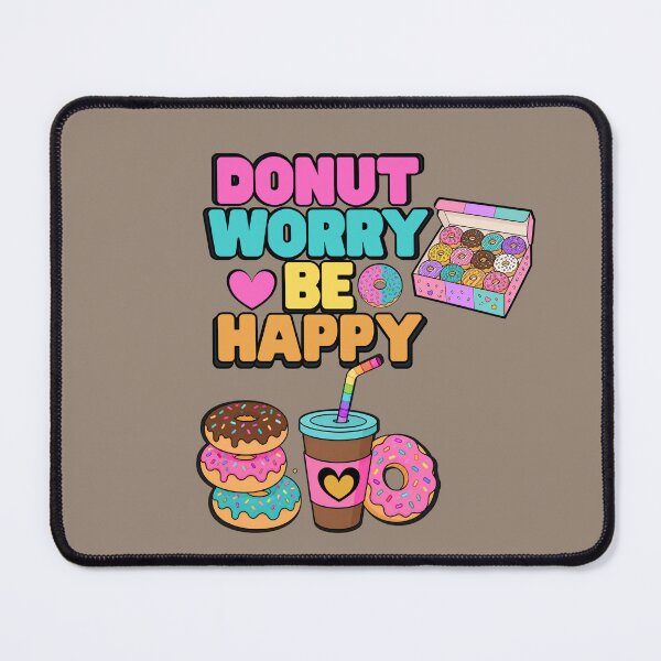 Item preview, Donut Worry Be Happy – Cute Coffee & Donuts designed and sold by Aimetoi.