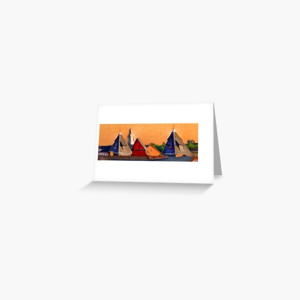 Hopper Sunday Morning Greeting Card