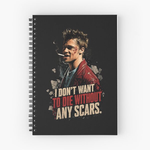 Item preview, I Don’t Want to Die Without Any Scars.- Tyler Durden designed and sold by Reggiano.