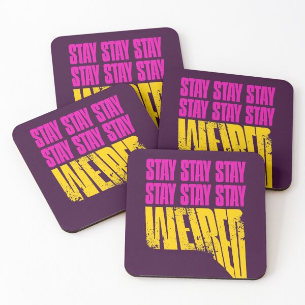 Item preview, Stay Weird Trendy Typography Quote Sticker designed and sold by BLCK028.