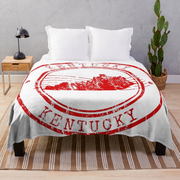 Item preview, Kentucky State Map Vintage Red Rubber Stamp designed and sold by chaaval.
