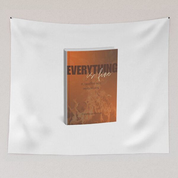Item preview, Everything Is Fine – Please Do Not Investigate Funny Design Sticker designed and sold by Palette & Hue.