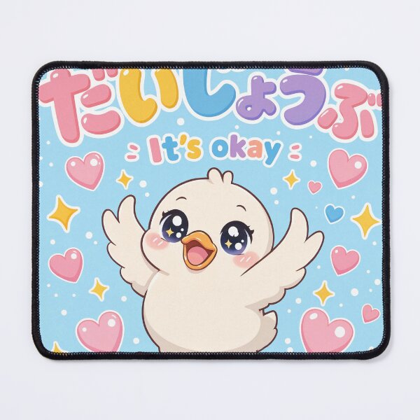 Item preview, Chibi cute duck Japanese 'it's okay' design cute kawaii designed and sold by Vintage Designs +.