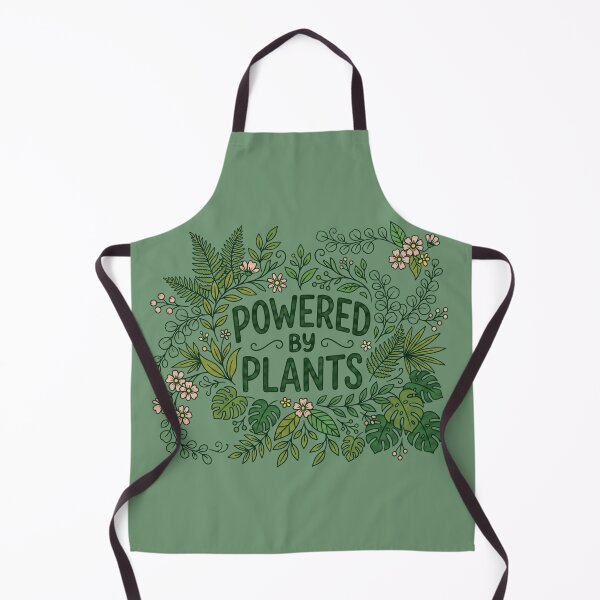 Item preview, Powered By Plants Vegan Floral Botanical Leaf Art designed and sold by Wild-way Art.