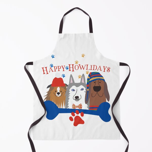 Item preview, Happy Howlidays Funny Dog Christmas Crew with Winter Hats Art designed and sold by Aelmajaoui.