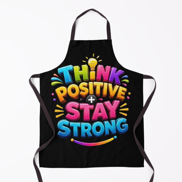 Item preview, Think Positive Stay Strong Neon Typography Quote designed and sold by Pawar1999.
