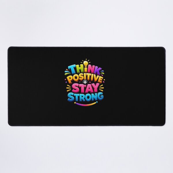 Item preview, Think Positive Stay Strong Neon Typography Quote designed and sold by Pawar1999.