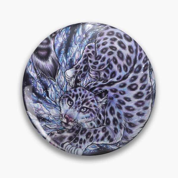 Item preview, Cool snow leopard, big cat, ice, storm, snow designed and sold by ZadzeneaArt.