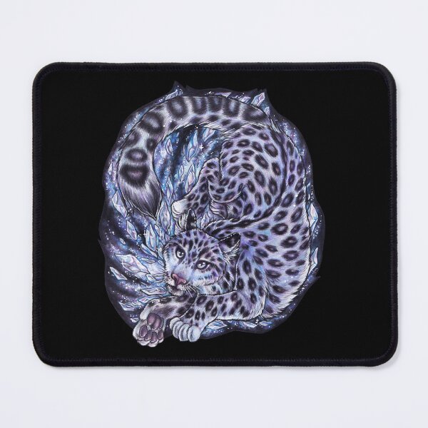 Item preview, Cool snow leopard, big cat, ice, storm, snow designed and sold by ZadzeneaArt.