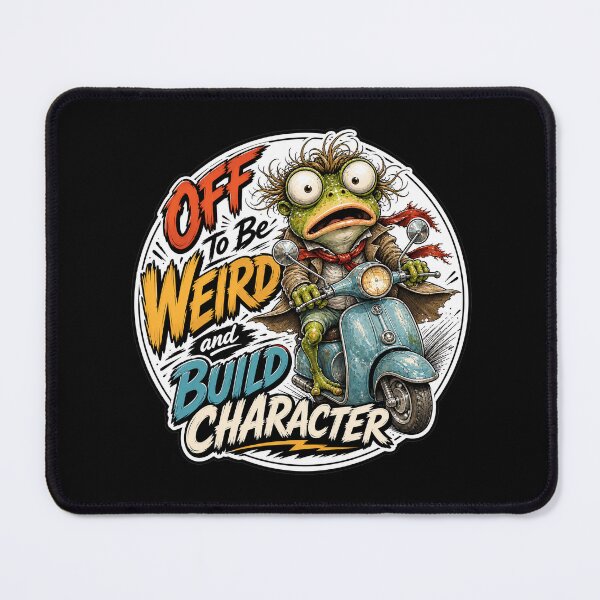 Item preview, Off To Be Weird And Build Character designed and sold by Wilcox PhotoArt.