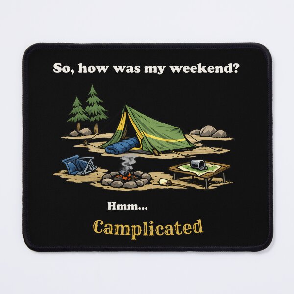 Item preview, Camplicated – Funny Camping Pun designed and sold by PuniverseDesign.