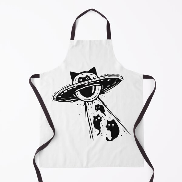 Item preview, Alien Cat Abduction Flying Saucer Design designed and sold by SoyLamderma.