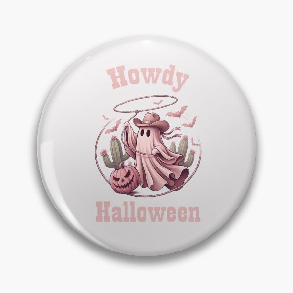 Item preview, Pinkoween Howdy Halloween Cowboy Ghost & Lasso designed and sold by MythicCotton.