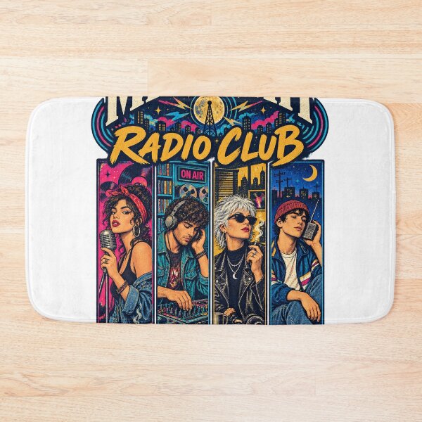Item preview, Midnight Radio Club — Vintage 80s DJ Pop Art designed and sold by GSideArtStore.