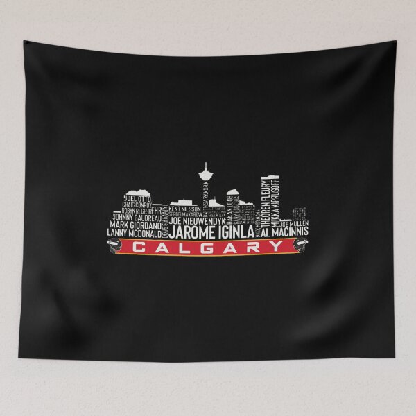 Item preview, Calgary Hockey Legends Skyline Graphic designed and sold by DezeraeZa.