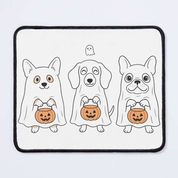 Item preview, Ghost Dog Cute Halloween Sheet Ghost Dog Breeds Corgi Frenchie Dachshund designed and sold by KreatoLab.