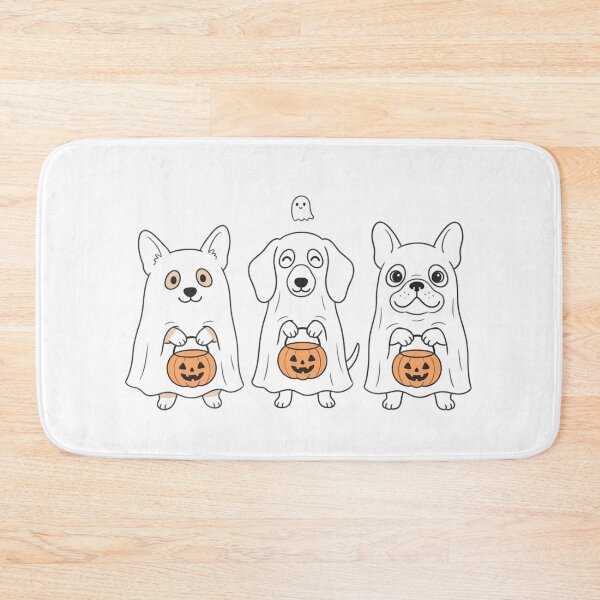 Item preview, Ghost Dog Cute Halloween Sheet Ghost Dog Breeds Corgi Frenchie Dachshund designed and sold by KreatoLab.