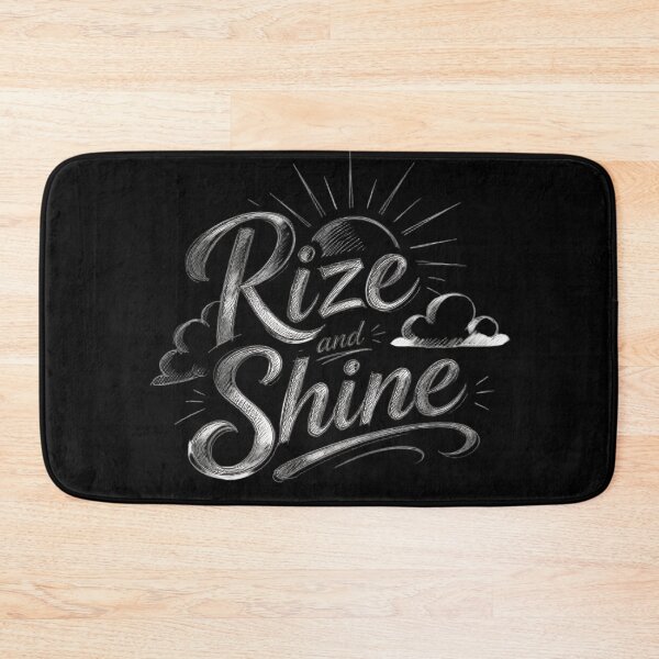 Item preview, Rise and Shine Morning Motivation Typography Design designed and sold by ManggaeJM.