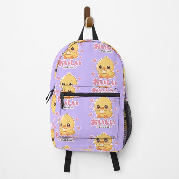 Item preview, Chibi cute duck Japanese 'delicious' design cute kawaii designed and sold by Vintage Designs +.