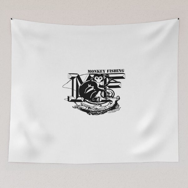 Item preview, Monkey Fish Vintage Angler Logo designed and sold by KTD28_SHOP.