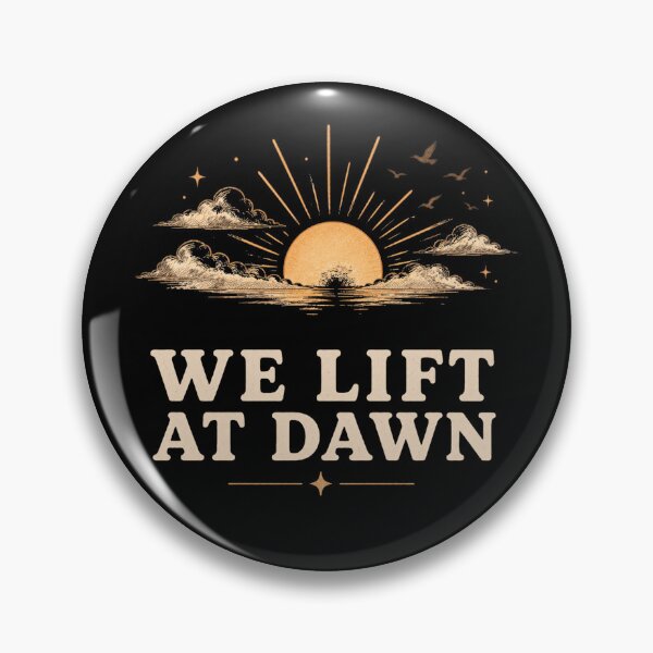 Item preview, We Lift at Dawn | Early Morning Gym Workout | Weightlifting Fitness Design designed and sold by HumbleAthlete.