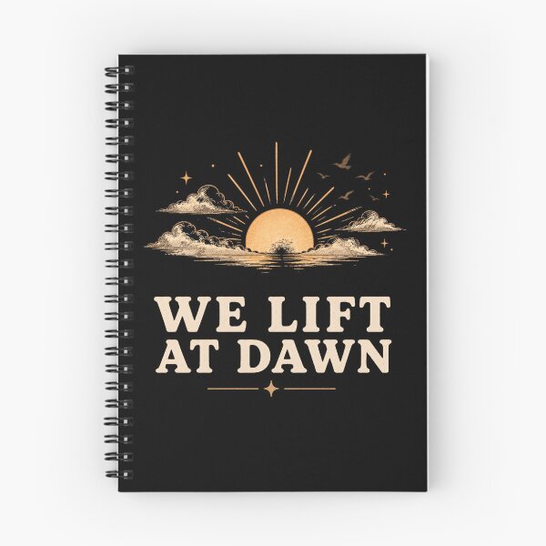 Item preview, We Lift at Dawn | Early Morning Gym Workout | Weightlifting Fitness Design designed and sold by HumbleAthlete.