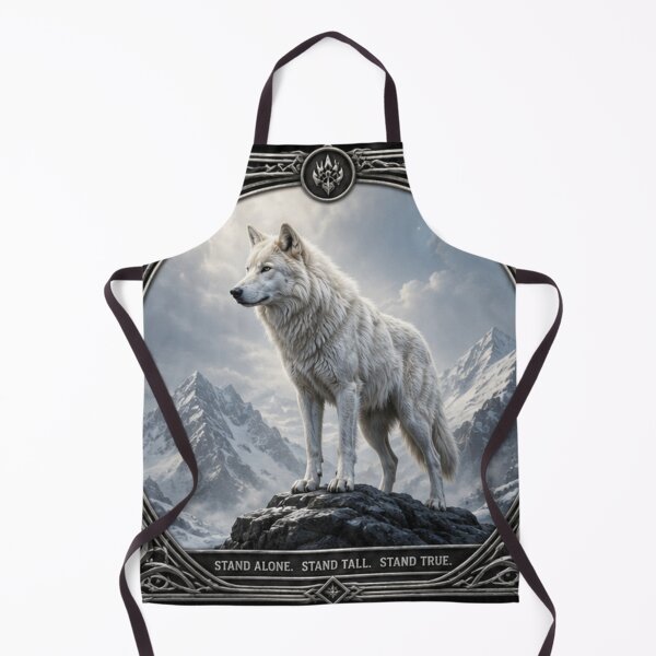 Item preview, The Lone Wolf Collection | Four Wolf Archetypes Fantasy Art Print - Arctic Wolf  designed and sold by FlameK-Atelier.