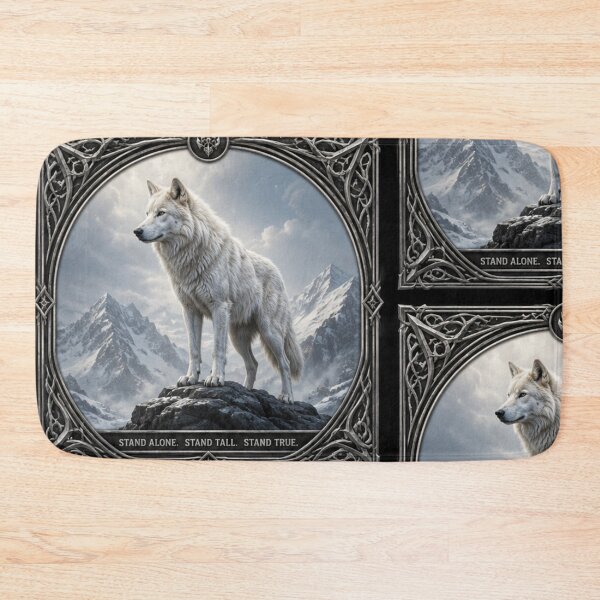 Item preview, The Lone Wolf Collection | Four Wolf Archetypes Fantasy Art Print - Arctic Wolf  designed and sold by FlameK-Atelier.