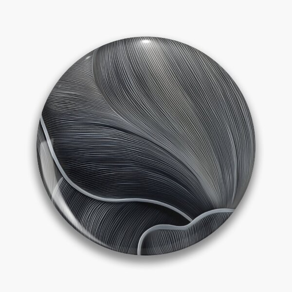 Item preview, Dark Charcoal Metallic Floral Petals 3D Embossed Abstract Pattern designed and sold by LYAN-STORE.