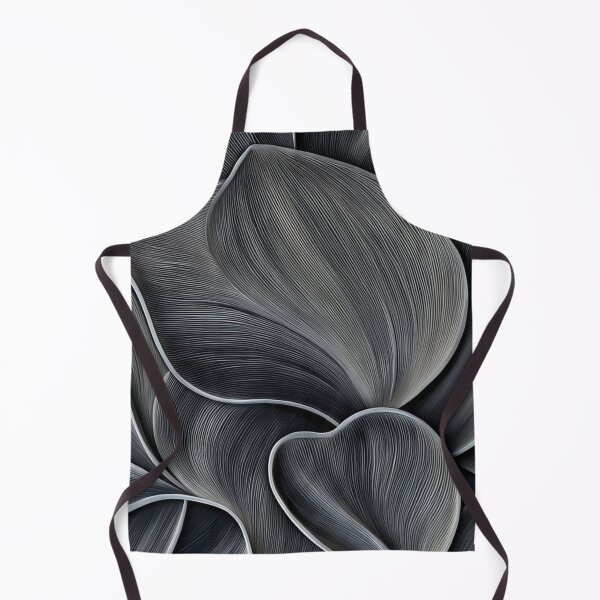 Item preview, Dark Charcoal Metallic Floral Petals 3D Embossed Abstract Pattern designed and sold by LYAN-STORE.