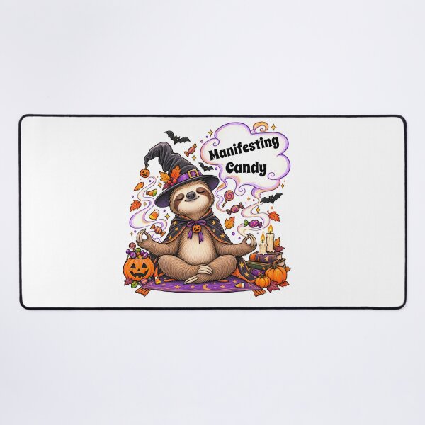 Item preview, Manifesting Candy – Witch Sloth Meditation Halloween Design designed and sold by Buli89.