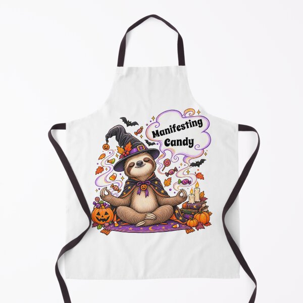 Item preview, Manifesting Candy – Witch Sloth Meditation Halloween Design designed and sold by Buli89.