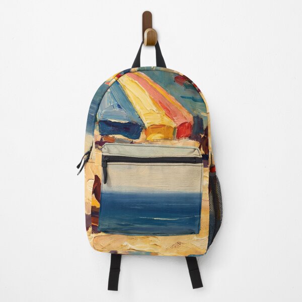 Item preview, Vintage Beach Umbrellas Retro Summer Painting designed and sold by ArtAmbience.