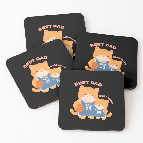 Item preview, Best Dad Best Mate Cat Family Basketball Design designed and sold by SoyLamderma.