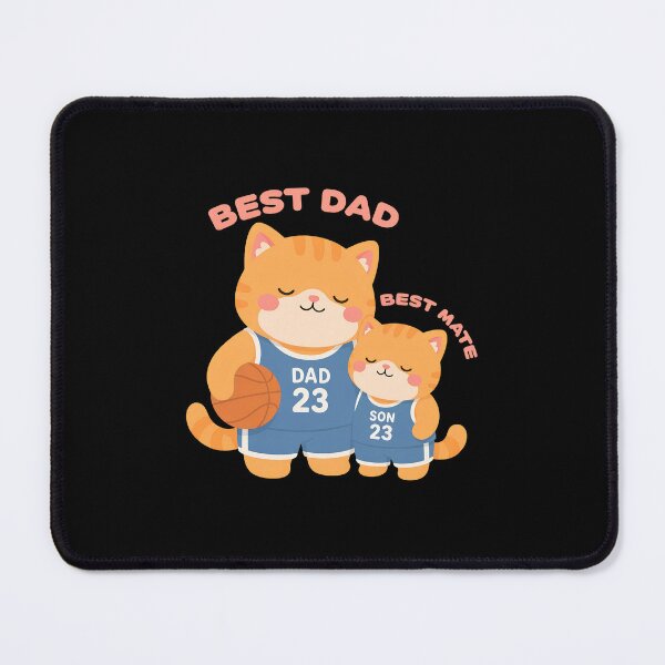 Item preview, Best Dad Best Mate Cat Family Basketball Design designed and sold by SoyLamderma.