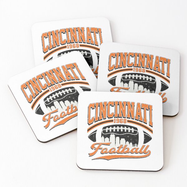 Item preview, Cincinnati Football Retro Skyline Vintage T-Shirt designed and sold by ShellyBar80895.