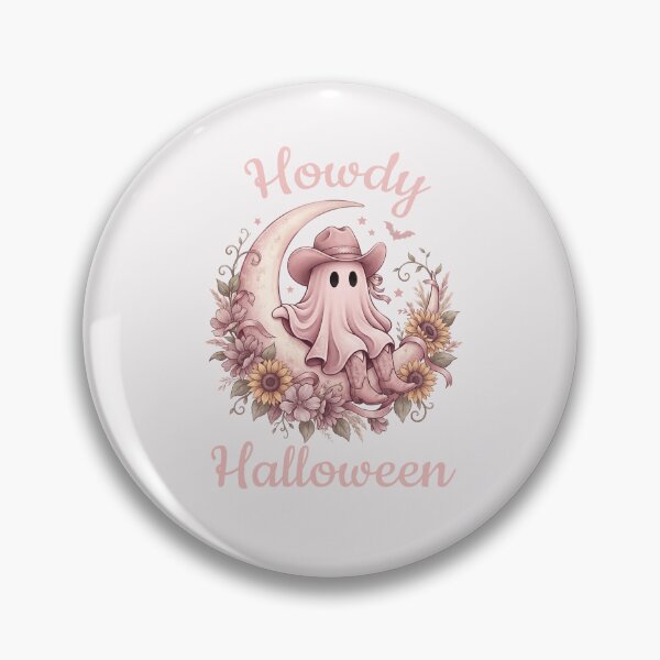 Artikelvorschau, Pinkoween Cowboy-Geist auf Blumenmond Hallo Halloween entworfen und verkauft von MythicCotton.