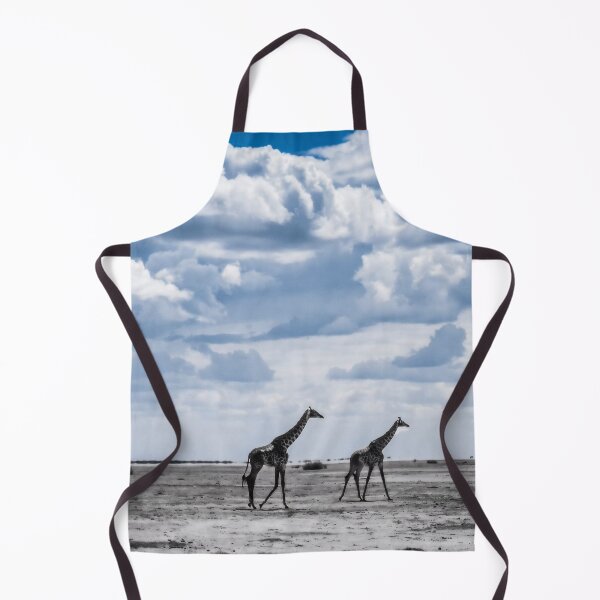 Item preview, Giraffes Silhouette Walking in African Savannah designed and sold by ElinaArtPhoto.