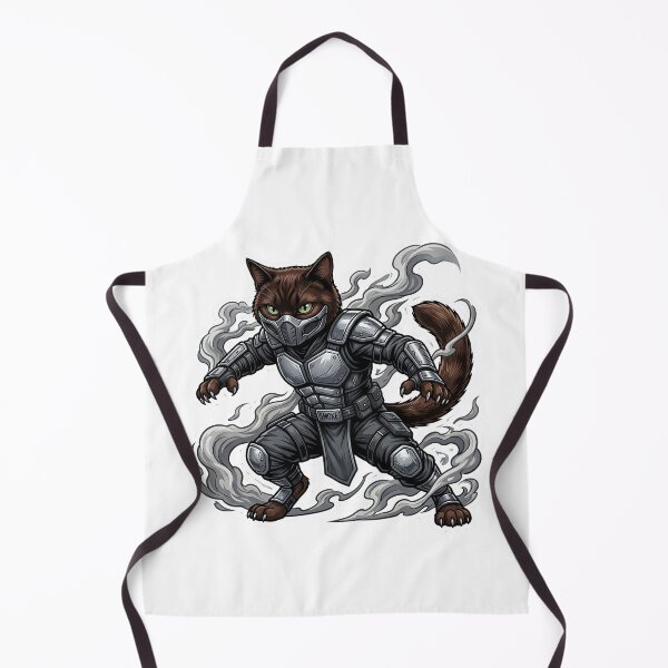 Item preview, Smoke Ninja Cat Warrior – Stealth Shadow Cat designed and sold by TOOBIC.