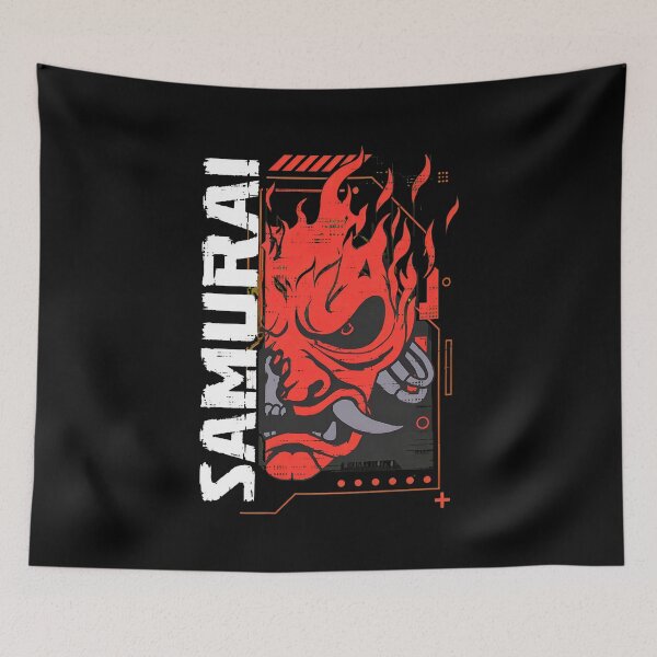 Item preview, Cyberpunk Oni Samurai Flame -82 designed and sold by Grandr96Ace.