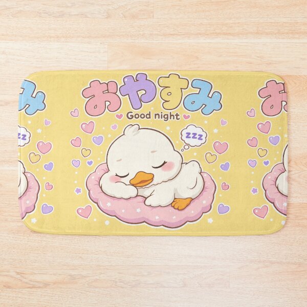 Item preview, Chibi cute duck Japanese 'good night' design cute kawaii designed and sold by Vintage Designs +.