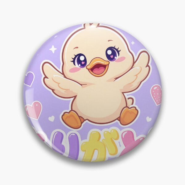 Item preview, Chibi cute duck Japanese 'thank you' design cute kawaii designed and sold by Vintage Designs +.