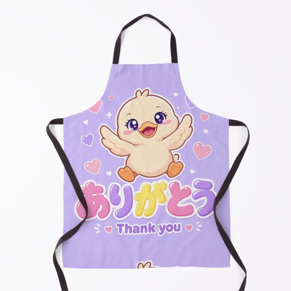 Item preview, Chibi cute duck Japanese 'thank you' design cute kawaii designed and sold by Vintage Designs +.
