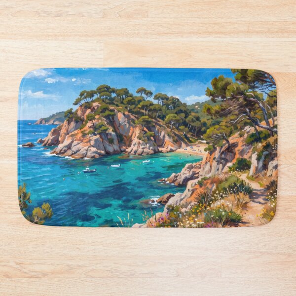Item preview, Costa Brava Cliffs and Turquoise Cove designed and sold by RedPeaStudio.