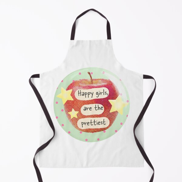 Item preview, Cute Retro Apple Happy Girls designed and sold by Brenza Boggart.