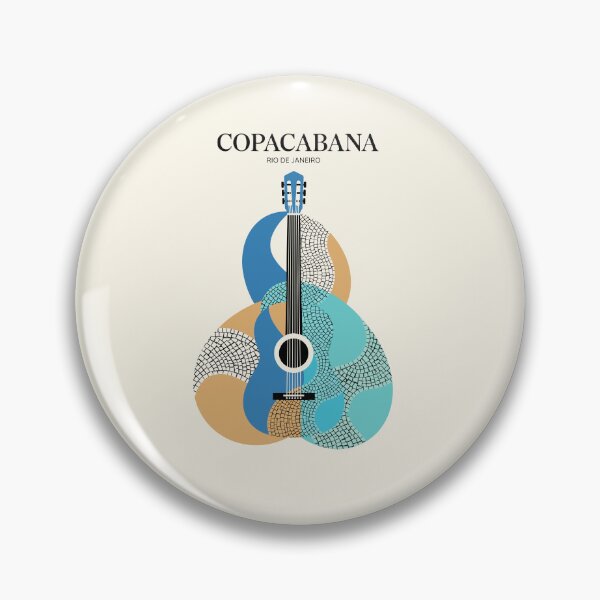 Item preview, Copacabana Rio de Janeiro Guitar – Brazilian Music Beach Art designed and sold by paulo silveira.